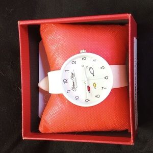 Jewelry    watch, white band Fishies